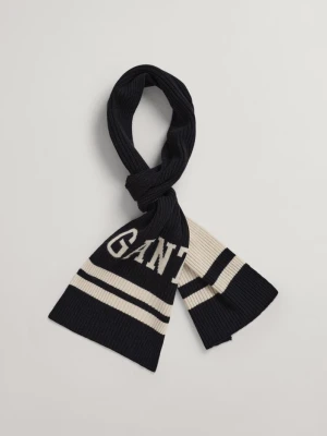 Męski Wełniany Szalik Uniwersytecki W Paski GANT