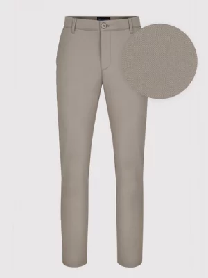Męskie basicowe spodnie w kolorze khaki Pako Lorente
