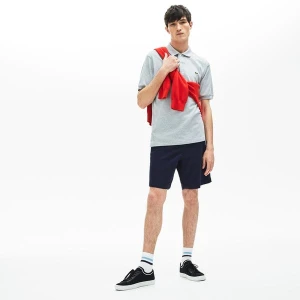 Lacoste Męskie bermudy Slim Fit z elastycznej gabardyny
