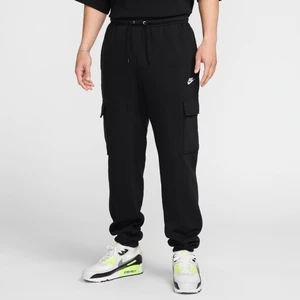 Męskie bojówki z dzianiny Nike Club - Czerń