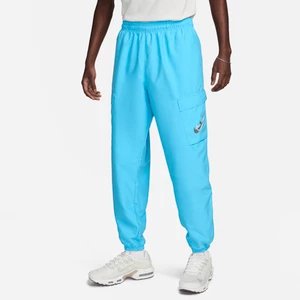 Męskie bojówki z tkaniny Nike Sportswear - Niebieski