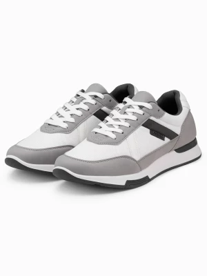 Męskie buty sneakersy z siateczką mesh - szare V2 OM-FOSL-0153
 -                                    40