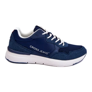 Męskie Buty Sportowe Cross Jeans LL1R4051 Granatowe niebieskie