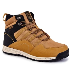 Męskie Buty Trekkingowe Ocieplane Big Star KK174373 Camel czarne