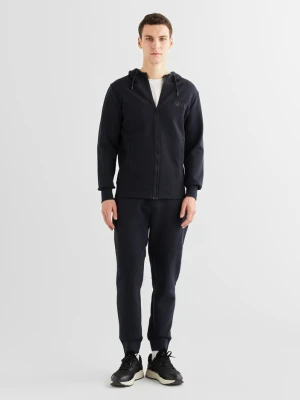 Męskie czarne spodnie sportowe regular fit GANT