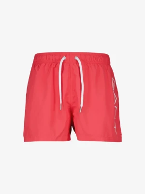 Męskie czerwone lekkie szorty kąpielowe GANT