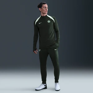 Męskie dresowe spodnie piłkarskie z dzianiny Nike Dri-FIT Chelsea F.C. Strike - Zieleń