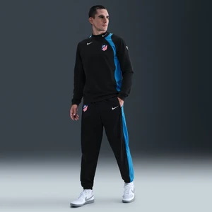 Męskie dresowe spodnie piłkarskie z tkaniny Nike Total 90 Atlético Madryt (wersja trzecia) - Czerń