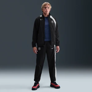 Męskie dresowe spodnie piłkarskie z tkaniny Nike Total 90 Chelsea F.C. (wersja trzecia) - Czerń