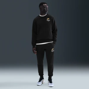 Męskie dzianinowe joggery Nike Club - Czerń