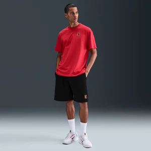 Męskie dzianinowe spodenki do tenisa Dri-FIT NikeCourt Heritage - Czerń