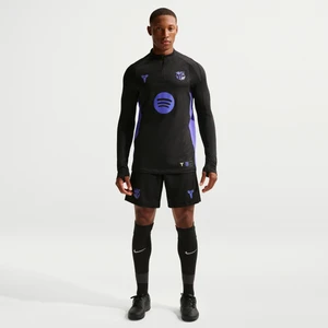 Męskie dzianinowe spodenki piłkarskie Kobe Dri-FIT ADV FC Barcelona Strike Elite (wersja wyjazdowa) - Czerń Nike