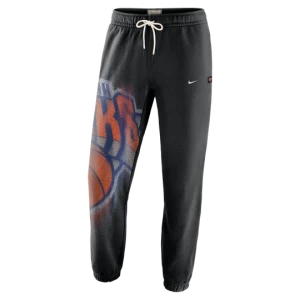 Męskie dzianinowe spodnie do koszykówki New York Knicks Standard Issue - Czerń Nike