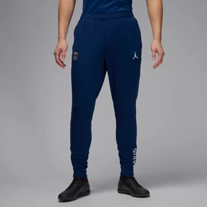 Męskie dzianinowe spodnie piłkarskie Jordan Dri-FIT Paris Saint-Germain Strike (wersja czwarta) - Niebieski