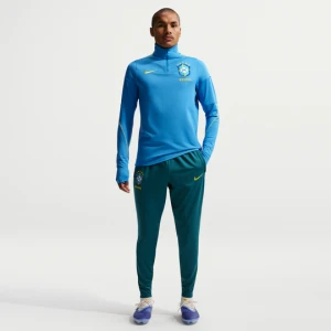 Męskie dzianinowe spodnie piłkarskie Nike Dri-FIT Brazylia Strike - Zieleń