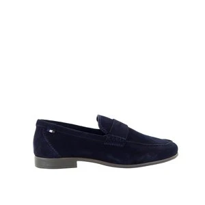 Męskie granatowe mokasyny Bugatti 311AW6601400-4100