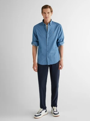 Męskie granatowe spodnie typu jogger GANT