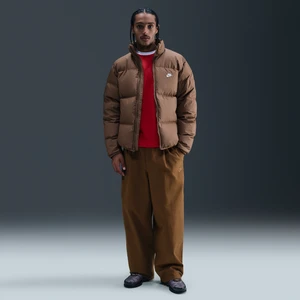 Męskie grube spodnie balonowe Nike Club - Brązowy