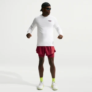 Męskie hybrydowe spodenki do biegania Nike Stride Dri-FIT 13 cm - Czerwony