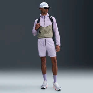 Męskie hybrydowe spodenki do biegania Nike Stride Dri-FIT 13 cm - Fiolet