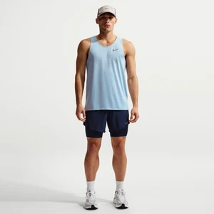 Męskie hybrydowe spodenki do biegania Nike Stride Dri-FIT 13 cm - Niebieski