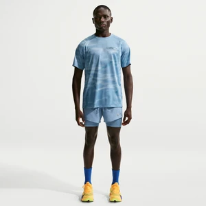 Męskie hybrydowe spodenki do biegania Nike Stride Dri-FIT 13 cm - Niebieski