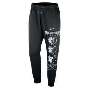 Męskie joggery dzianinowe Nike NBA Club Memphis Grizzlies Courtside - Czerń