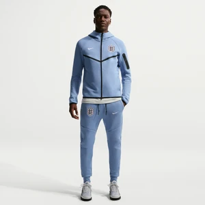 Męskie joggery piłkarskie Nike Anglia Tech Fleece - Niebieski