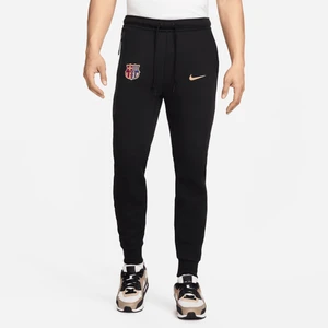 Męskie joggery piłkarskie Nike FC Barcelona Tech Fleece - Czerń