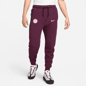 Męskie joggery piłkarskie Nike Paris Saint-Germain Tech Fleece - Czerwony