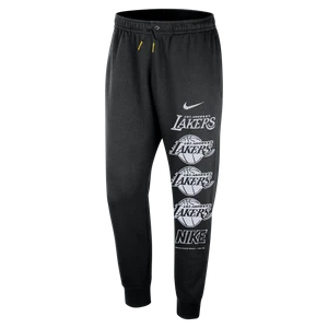 Męskie joggery z polaru Nike NBA Los Angeles Lakers Courtside - Czerń