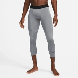 Męskie legginsy do fitnessu Dri-FIT o długości 3/4 Nike Pro - Szary