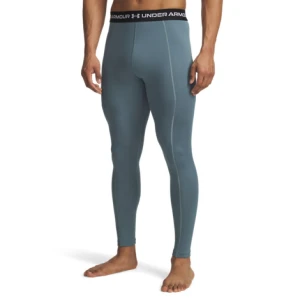 Męskie legginsy treningowe Under Armour UA Cold Weather Grid - niebieskie