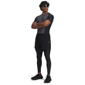 Męskie legginsy treningowe Under Armour UA Halo Bonded Auxetic Leggin - czarne