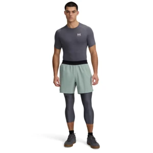 Męskie legginsy treningowe Under Armour UA Heat Gear Armour 3 / 4 Legging - szare
