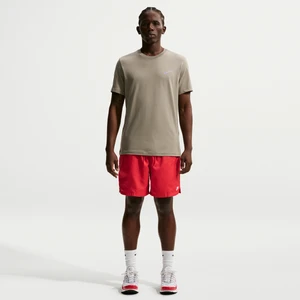 Męskie luźne spodenki z tkaniny Nike Club - Czerwony