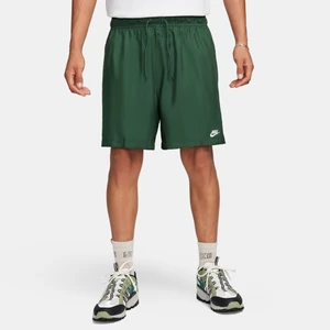Męskie luźne spodenki z tkaniny Nike Club - Zieleń
