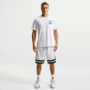 Męskie meczowe spodenki do koszykówki o klasycznym kroju 25 cm Dri-FIT Nike - Biel
