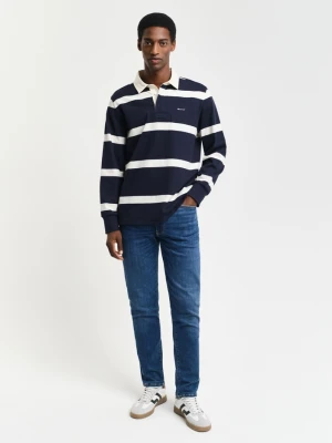 Męskie niebieskie jeansy active recover extra slim fit GANT