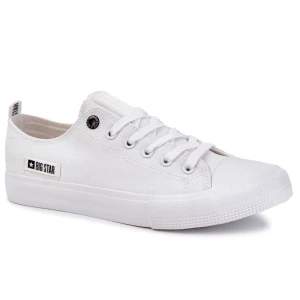 Męskie Niskie Materiałowe Trampki Big Star KK174006 Białe