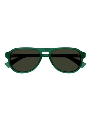Męskie okulary przeciwsłoneczne Phantos Zielony Przezroczysty Bottega Veneta