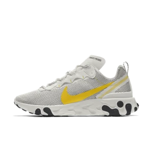 Męskie personalizowane buty Nike React Element 55 Premium By You - Żółty