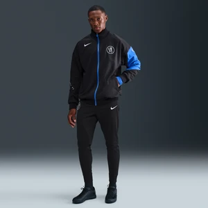 Męskie piłkarskie spodnie dresowe z dzianiny Nike Dri-FIT Total 90 Chelsea F.C. Strike (wersja trzecia) - Czerń