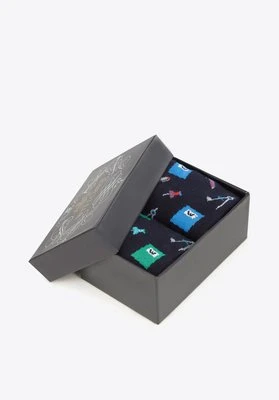 Męskie skarpetki we wzór cyrkli – zestaw 2 par Wittchen