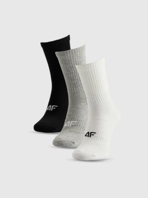 Męskie skarpetki wysokie (3-pack) 4F 4FRSS26USOCM0838 - multikolor