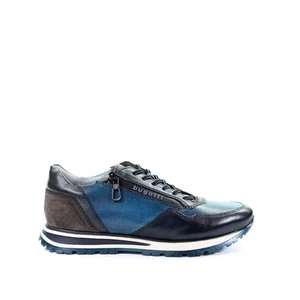 Męskie skórzane sneakersy granatowe Bugatti 331AG8094141-4140