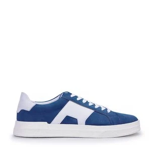 Zdjęcie produktu Męskie sneakersy z kontrastową podeszwą granatowe Wittchen