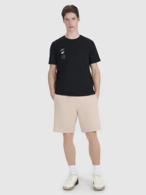 Męskie spodenki casual 4F 4FRSS25TSHOM746 - beżowe