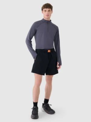 Męskie spodenki casual 4F 4FWSS25TSHOM533 - czarne