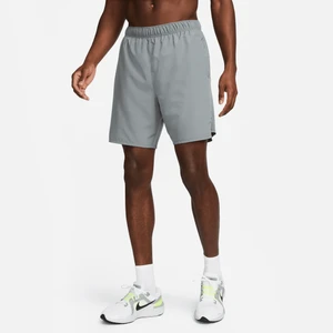 Męskie spodenki do biegania 2 w 1 Dri-FIT Nike Challenger 18 cm - Szary